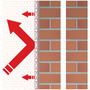 Suretherm holds the heat on the surface which prevents condensation and mould growth